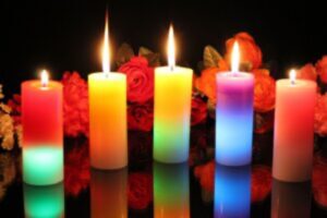 Rainbow Memorial Candles